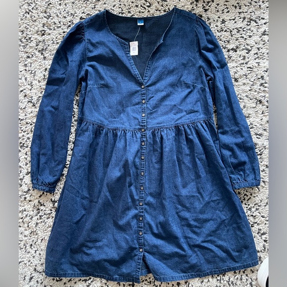 Old Navy Blue Jean Dress - Picture 1 of 2